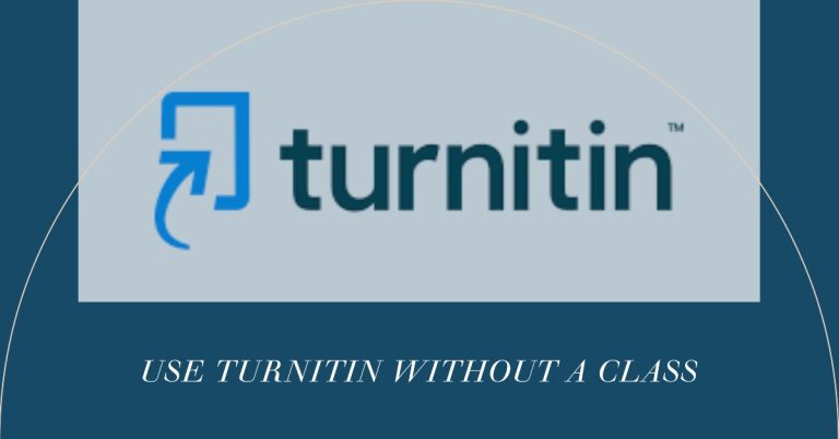Use Turnitin without a class